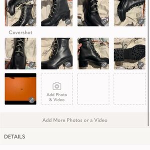 New authentic Hermes never worn black boots size 38
